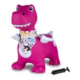 Jamara H&uuml;pftier Dino mit Fl&uuml;gel HoppyDoo mit Pumpe pink