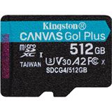 512GB Kingston Canvas Go Plus microSDXC Gen4 200R A2 U3 Single Pack