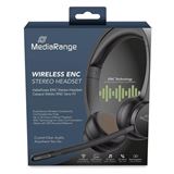 MediaRange Bluetooth ENC Stereo Headset 400mAh Akku schwarz MediaRange Bluetooth ENC Stereo Headset 400mAh Akku schwarz