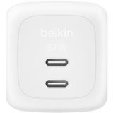 BELKIN BOOSTCHARGE 67W DUAL USB-C LADE POWER DELIVERY UND PPS WEISS