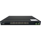 LevelOne Industr.PoE Switch 24xGE PoE/+ 370W Managed L2