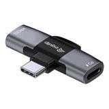 Equip Adapter USB-C->2xUSB-C 10Gbps PD 100W Alu.