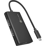 Icy Box Adapter USB Type-C 3x HDMI-Videoausg?nge