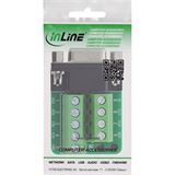 InLine Terminalblock D-Sub 9 Buchse, 2-reihig, Schraubklemme,