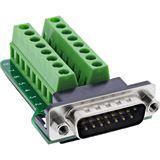 InLine D-Sub 15 Terminalblock, Stecker, 2-reihig, Schraubklemme