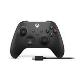 Microsoft Wireless Controller + USB-C Cabel 2,7m Carbon Black,