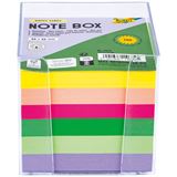 folia Zettelbox HAPPY VIBES transparent inkl. 700 Notizzettel bunt, 1 folia Zettelbox HAPPY VIBES transparent inkl. 700 Notizzettel bunt, 1