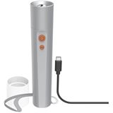 hama FL350-C LED Taschenlampe silber 17,5 cm, 1 St.