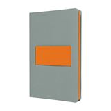 SIGEL Notizbuch Linescape DIN A5 kariert, hellgrau, neon-orange SIGEL Notizbuch Linescape DIN A5 kariert, hellgrau, neon-orange