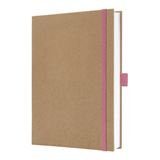 SIGEL Notizbuch Jolie® ca. DIN A5 blanko, braun, rosa Hardcover SIGEL Notizbuch Jolie® ca. DIN A5 blanko, braun, rosa Hardcover