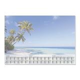 SIGEL Schreibtischunterlage Beach 2026/2027/208 blau Papier 59,5 x