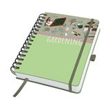 SIGEL Notizbuch mit Spirale Jolie® ca. DIN A5 blanko, braun, SIGEL Notizbuch mit Spirale Jolie® ca. DIN A5 blanko, braun,