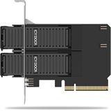 ICY Dock Adapter 2x M.2 NVMe to PCIe 4.0 x8 card bifurcation