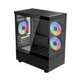 AeroCool Viewport Mini V4 Mini Tower ohne Netzteil schwarz