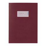 HERMA Heftumschlag glatt weinrot Papier DIN A5