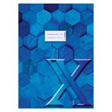 HERMA Heftumschlag "X" dunkelblau Papier DIN A4