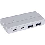 InLine 4-Port Magnetic USB Hub, 2x USB-C, 2x USB-A, 10Gb/s, InLine 4-Port Magnetic USB Hub, 2x USB-C, 2x USB-A, 10Gb/s,