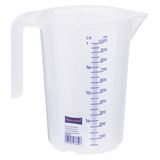 h&uuml;nersdorff Messbecher 1 Liter 2 Skalen transparent