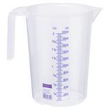 h&uuml;nersdorff Messbecher 2 Liter 2 Skalen transparent