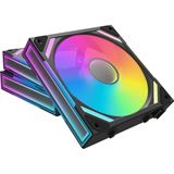 120x122x25mm Alpenf&ouml;hn WingBoost 4 schwarz 3er-Pack