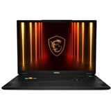 Notebook 18" (45,72cm) MSI Stealth 18 HX AI A2XWIG-042 (schwarz, Intel Core Ultra 9 275HX, NVIDIA GeForce RTX 5080, 64 GB DDR5, 2 TB (2 TB SSD), Windo