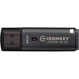 64GB Kingston IronKey Locker+ 50 G2 (anthrazit, USB-A 3.2 Gen 1)