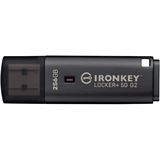 256GB Kingston IronKey Locker+ 50 G2 (anthrazit, USB-A 3.2 Gen 1)