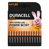 Duracell Batterien PLUS Alkali-Mangan Micro AAA 1,5 V, 20 St.