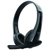 Conceptronic Headset Stereo AUX/Mikro/Bedien. 1.80m sw