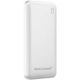 Realpower PB-10000 Plus,10.000 mAh,20W,2x USB-A,1x USB-C weiß Realpower PB-10000 Plus,10.000 mAh,20W,2x USB-A,1x USB-C weiß
