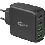 Goobay USB-C Multiport-Schnellladeger&auml;t, PD, GaN, 68 Watt