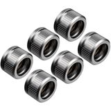 EK Water Blocks EK-Quantum Torque HDC 16 - 6er-Pack, Satin Titanium