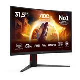 AOC 81,3cm (31,5") C32G4Z 16:09 HDMI+DP+USB Curved Bl/red