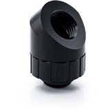 BitsPower Artemis 45 Grad Fitting - drehbar, matt schwarz