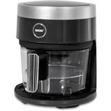 Unold Hei&szlig;luftfritteuse 58695 Glas (schwarz/transparent, 1.200