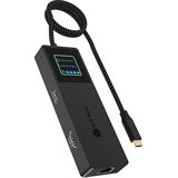 Icy Box IB-DK4038-LCD (anthrazit, mit LCD-Display)