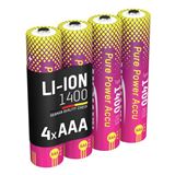 ANSMANN Akkus Li-Ion Micro AAA 1.400 mAh, 4 St.