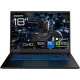Notebook 18" (45,72cm) GigaByte GAMING A18 PRO DYJ (schwarz, Intel&reg; Core 7 240H, NVIDIA GeForce RTX 5080, 32 GB DDR5, 1 TB (1 TB SSD), Windows 11 Home