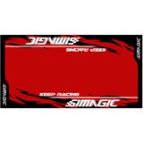 Simagic Teppich - schwarz / rot