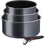 Tefal Pfannen-Set INGENIO XL FORCE schwarz 4-tlg., 1 Set