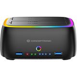 Conceptronic Festplattengehäuse 2.5/3.5"HDD/SSD 2xUSB-A sw Conceptronic Festplattengehäuse 2.5/3.5"HDD/SSD 2xUSB-A sw