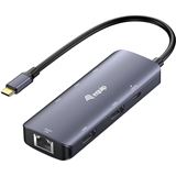 Equip Adapter USB-C->2xHDMI/RJ45/2xUSB-A/USB-C3.2 St/Bu grau Equip Adapter USB-C->2xHDMI/RJ45/2xUSB-A/USB-C3.2 St/Bu grau