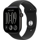 Apple Watch S12 2026 Aluminium 46mm Schwarz (Sportarmband schwarz) M/L