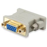 Equip DVI-A Adapter DVI 24+5 Stecker auf VGA 15pol Buchse Grau Equip DVI-A Adapter DVI 24+5 Stecker auf VGA 15pol Buchse Grau