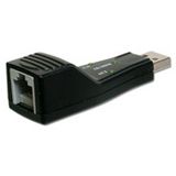 USB 2.0 Fast Ethernet Adapter 1 RJ 45, USB-A Stecker, 10/100MBIT USB
