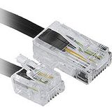 (€1,30*/1m) 3.00m InLine Telefon Anschlusskabel RJ11 Stecker auf (€1,30*/1m) 3.00m InLine Telefon Anschlusskabel RJ11 Stecker auf