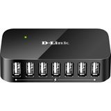 D-Link DUB-H7 7-port USB 2.0 extern mit Netzteil schwarz