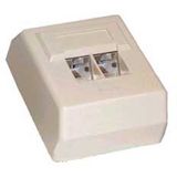 Digitus Cat5e 3x RJ45 Aufputzdose weiss