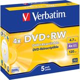 Verbatim DVD+RW 4.7 GB 5er Jewelcase (43229)