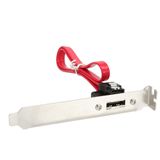 InLine eSATA Slotblech, eSATA Buchse extern